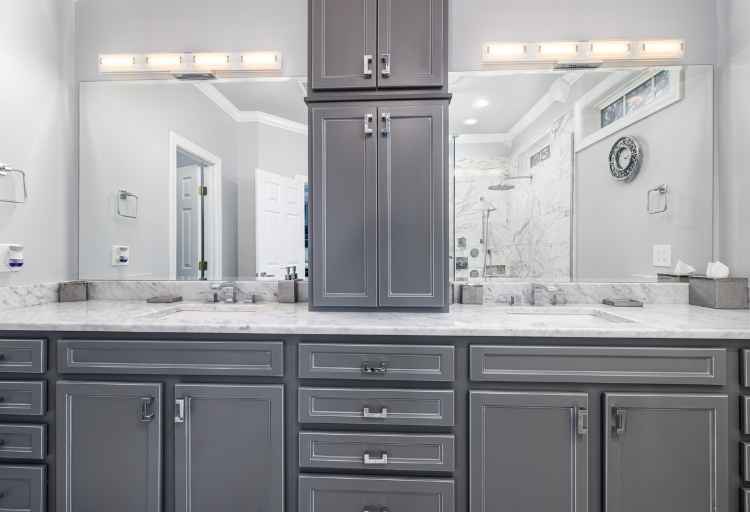 What Wall Color Goes With Gray Bathroom Cabinets